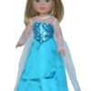 14.5 doll frozen inspired elsa gown slippers