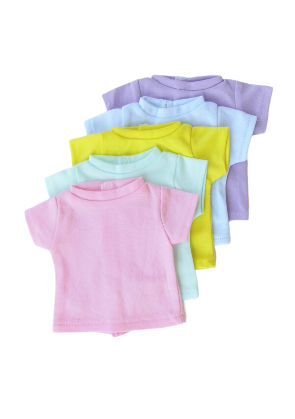 18" Doll 5-Pack Pastel T-Shirts