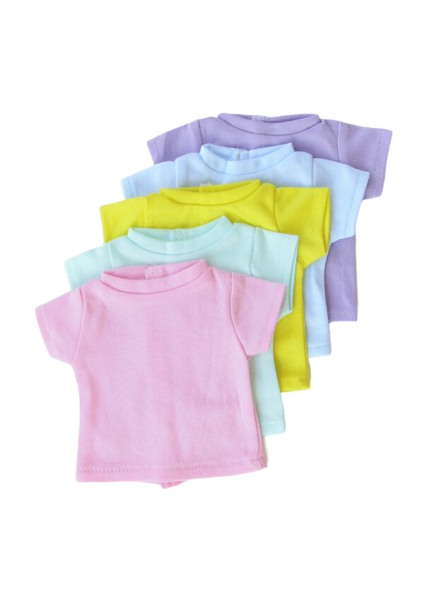 18" Doll 5-Pack Pastel T-Shirts