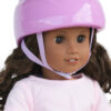 18" doll purple safety helmet