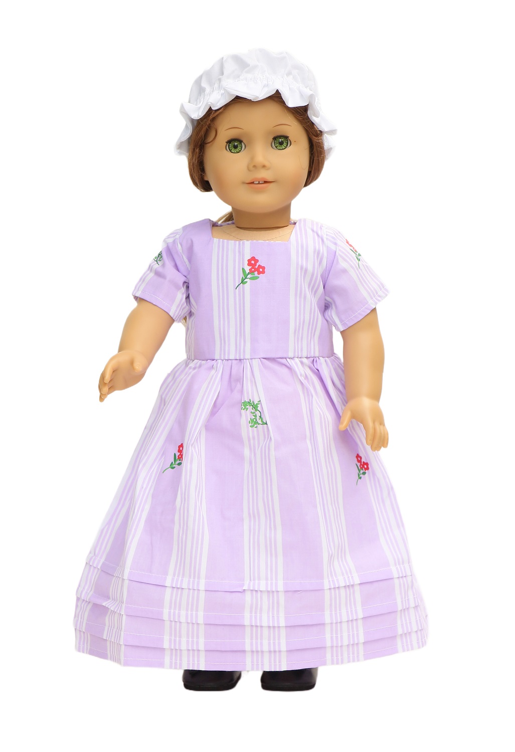 18 Doll Felicity Inspired Lavender Traveling Gown & Hat - The
