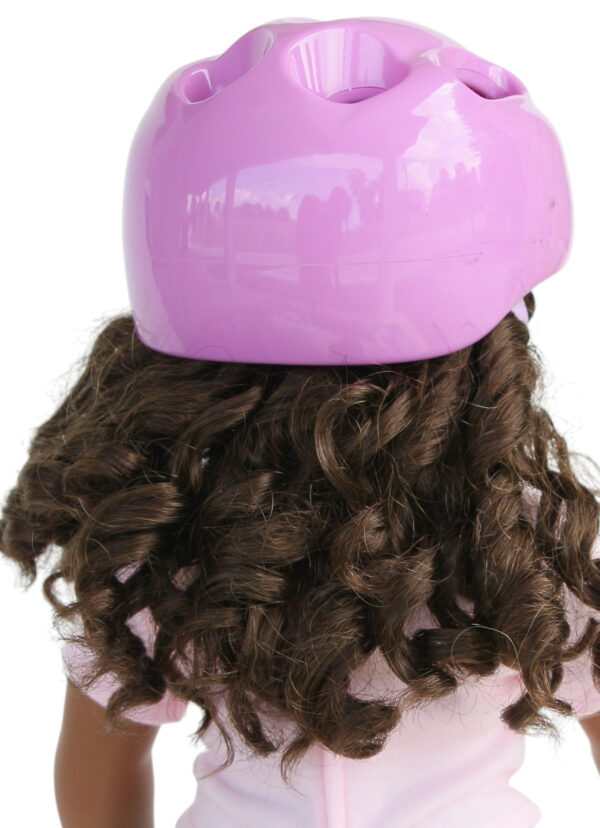18" doll purple safety helmet