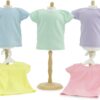 18" Doll 5-Pack Pastel T-Shirts