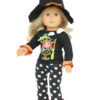 18″ Doll Polka Dot Witch Pant Set & Hat
