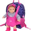 Polka Dot Backpack Doll Carrier to fit 15'' & 18'' Dolls