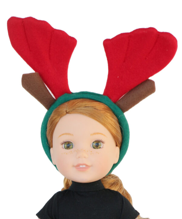 14.5 doll reindeer antlers headband