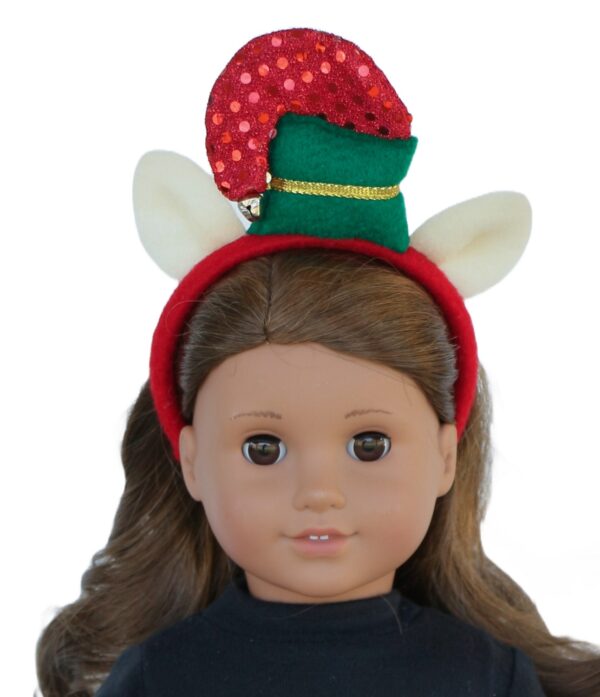 18 doll christmas elf headband