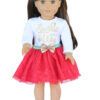 18 doll sparkle all the way tutu christmas outfit 4 piece 2