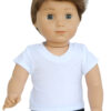 18" Doll White V-Neck T-Shirt