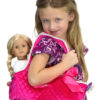 hot pink quilted tote bag doll carrier