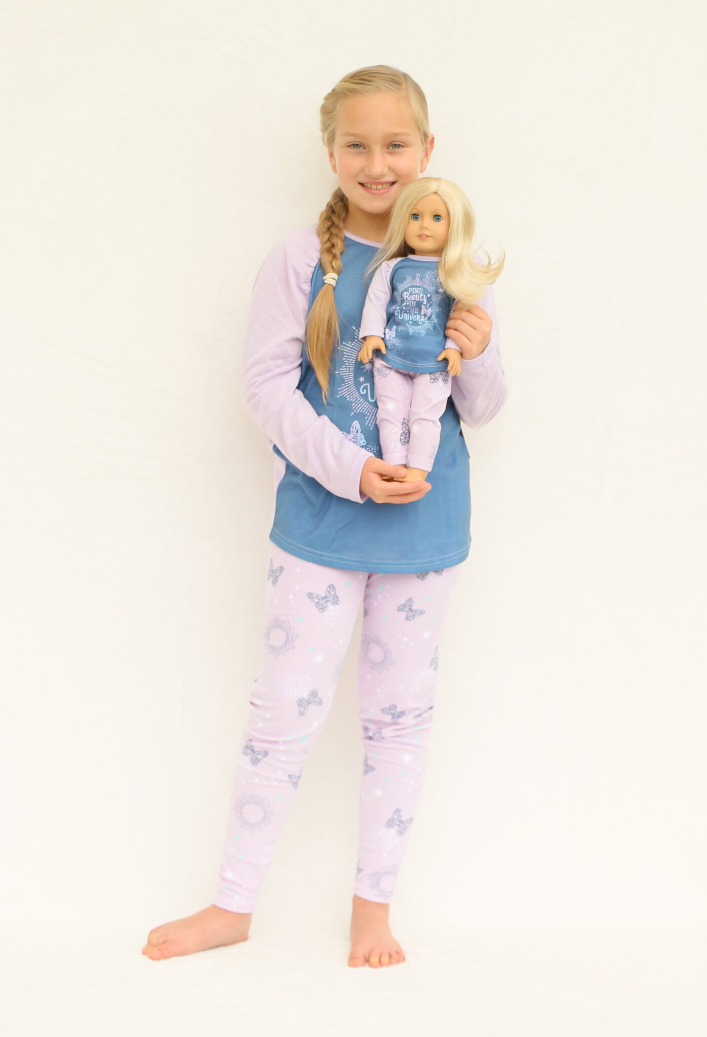 Matching Girl & Doll Butterfly Pajama Set Size 4 The Doll Boutique