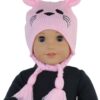 18" Doll Pink Bunny Hat