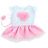 bitty baby doll pink heart dress headband