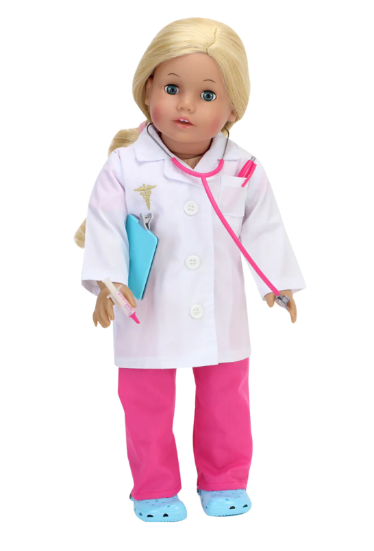 18 doll doctor outfit medical accessories set
