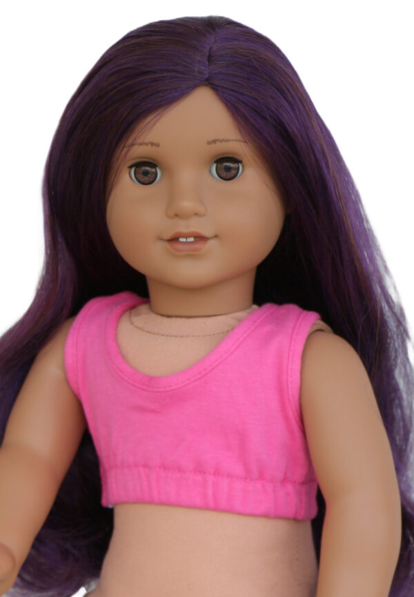 18" Doll Hot Pink Racerback Sports Bra