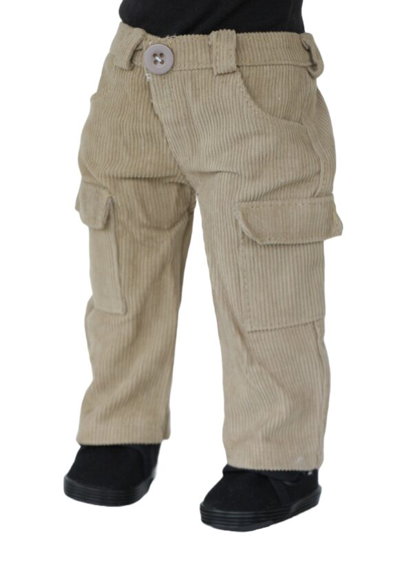 18 doll khaki corduroy cargo pants