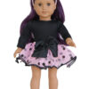 18" Doll Leotard, Polka Dot Tutu Skirt & Headband