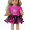 18" Doll Star Tutu Skirt & T-Shirt