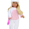 18 doll unicorn costume hat with rainbow hair