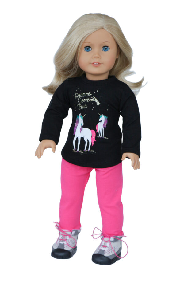 18" Doll Unicorn "Dreams Come True" Pant Set