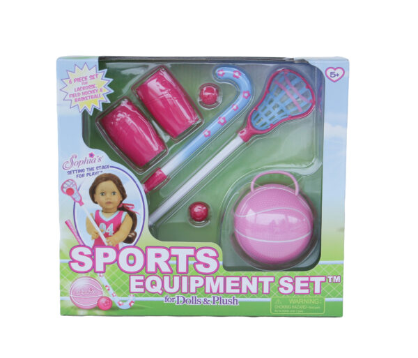6 piece sports equipment boxed gift set