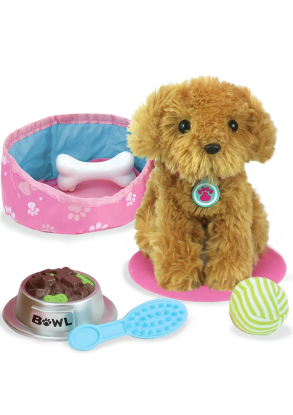 boxed gift set plush puppy accessories 1