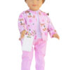 18" Doll Pink Puppy Nurse Outfit