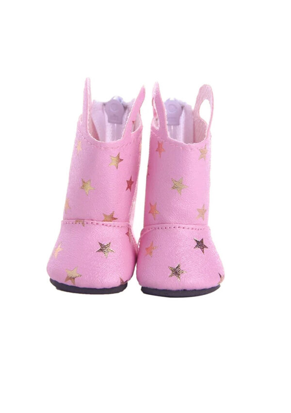 wellie wisher doll pink star rain boots
