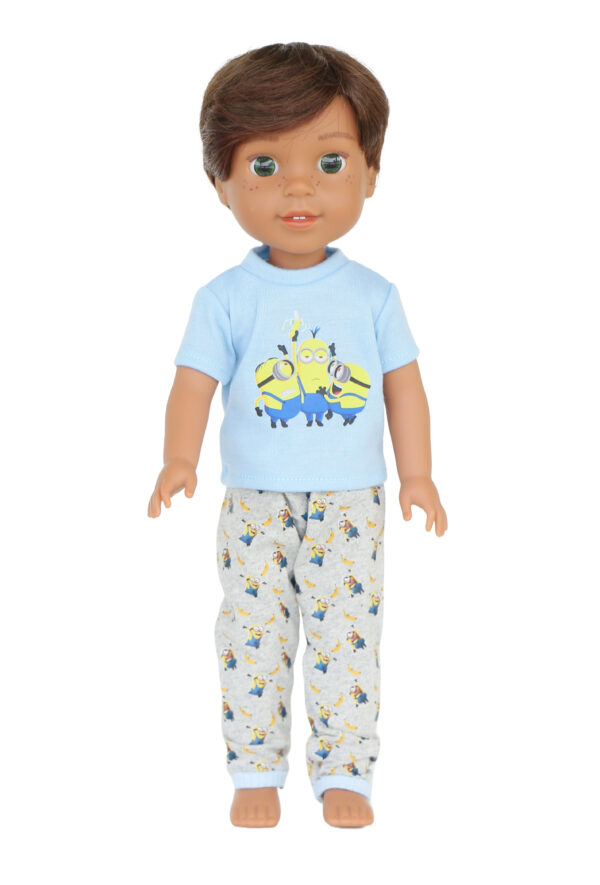 14.5" Wellie Wisher Doll Minion Pajamas