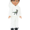 14.5" Wellie Wisher Doll T-Rex Jogger Outfit