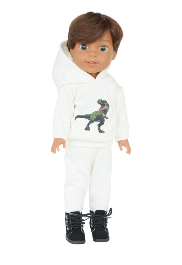 14.5" Wellie Wisher Doll T-Rex Jogger Outfit