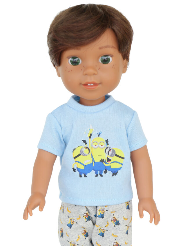 14.5" Wellie Wisher Doll Minion Pajamas
