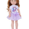 14.5" Doll Unicorn T-Shirt & Lavender Tutu Skirt