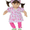 15" Bitty Baby Doll Pink Floral 4-Piece Pants Outfit