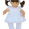 15" Bitty Baby Doll White Eyelet 3-Piece Outfit