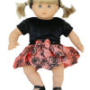 15″ Bitty Baby Doll Taffeta Skirt, Shirt & Headband