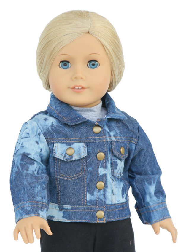 18" Doll Acid Wash Jean Jacket