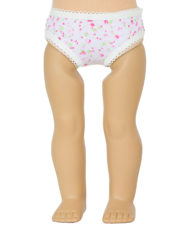 18" Doll Pink Floral Bikini Panties