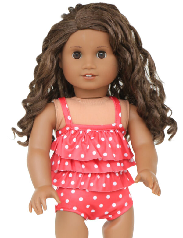 18″ Doll Red 2-Piece Tankini Swimsuit
