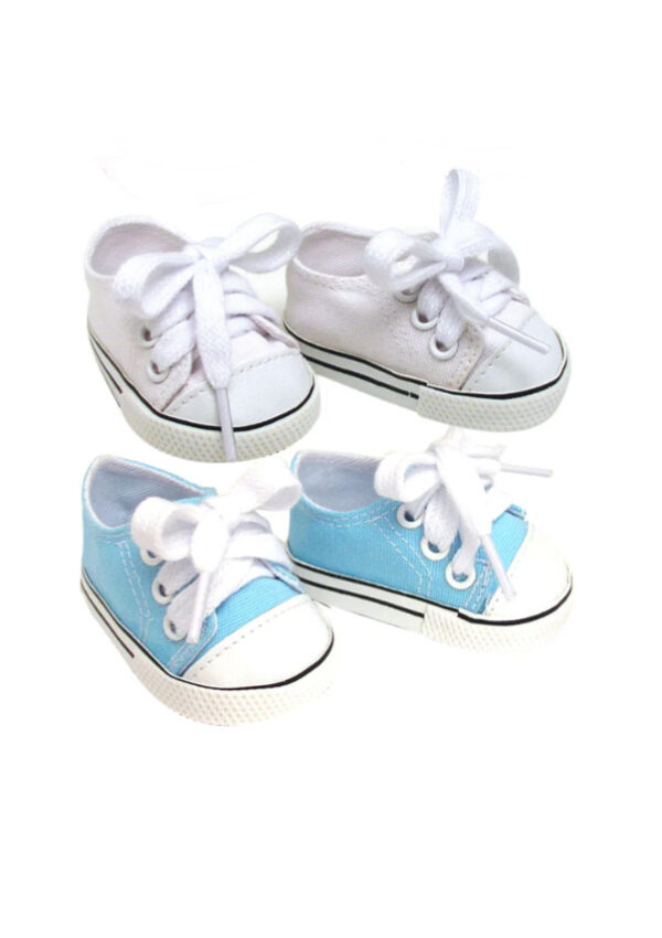 15" & 18" Doll-Sized Canvas Sneakers