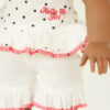 18" Doll Ruffled Polka Dot Shorts Set