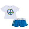18" Doll Peace T-Shirt & Spandex Shorts