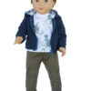 18" Boy Doll Dinosaur 3-Piece Hoodie Outfit