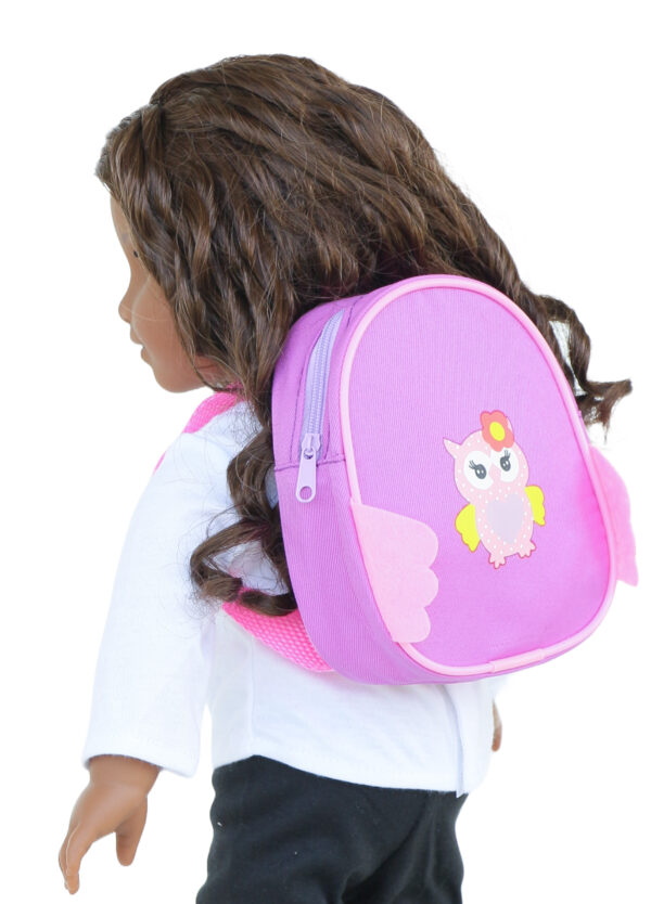 18 Doll Purple Owl Backpack