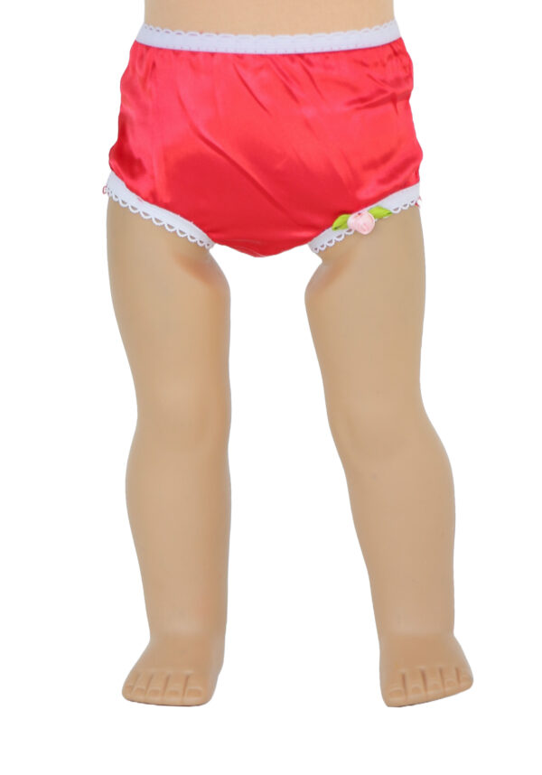 18" Doll Red Satin Panties