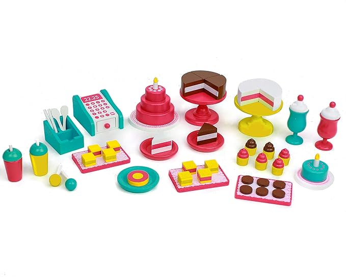 Детские аксессуары для кукол The Doll Boutique 18″ Doll 50-Piece Wooden Bakery Furniture Set — фото 3