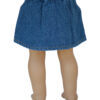 18" Doll Denim 5-Pleat Skirt