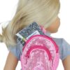18" Doll Pink Sequin Mini Backpack