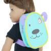 18" Doll Aqua Dog Backpack