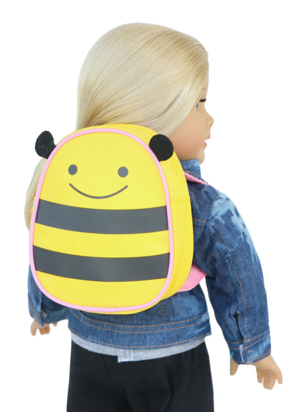 18" Doll Yellow Bumble Bee Backpack